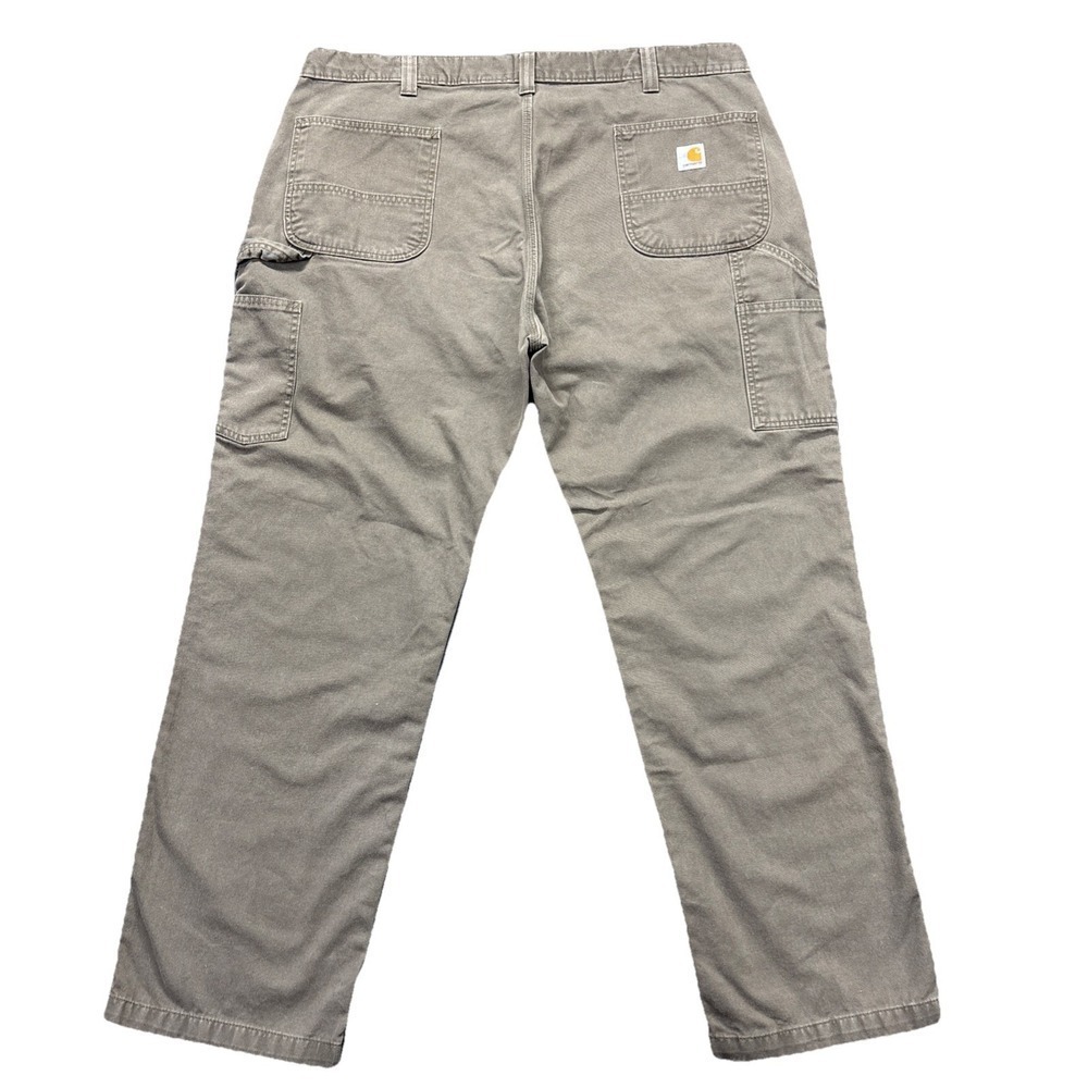 Carhartt Carpenter Pants Mens 42x32 Relaxed Fit Twill Utility B324-DFE Green